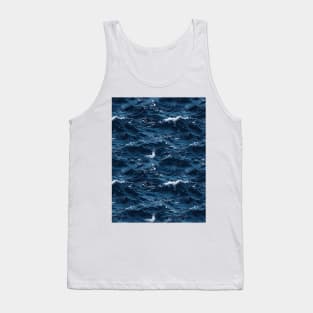 Midnight Serenade: Photorealistic Ocean Whispers Tank Top